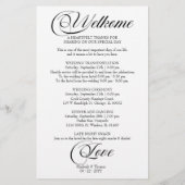 Papeterie Mariage Itinéraire Icon Chic Script Mariage (Dos)