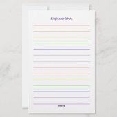 Papeterie Mariage personnalisé avec monogramme de baptême (Dos)