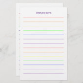 Papeterie Mariage personnalisé avec monogramme pour la fête (Devant / Derrière)