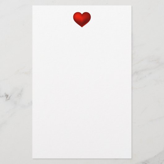 Papeterie Mariage simple moderne Red Heart (Dos)