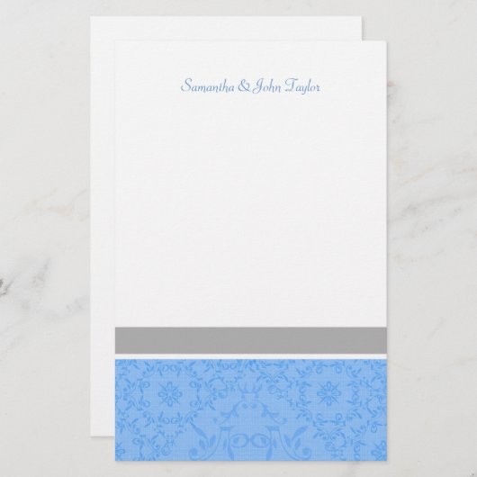 Papeterie Mariage stationnaire personnalisé Notes de remerci (Devant / Derrière)