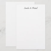 Papeterie Mariage Tendance Moderne Élégant Simple Minimalist (Devant / Derrière)