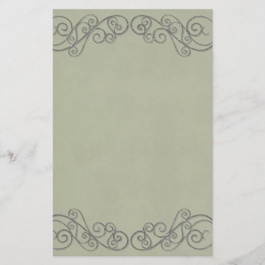 Papeterie Mariage Vert Vintage (Devant)