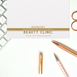 Papeterie marron or corporatif et professionnel