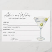 Papeterie Martini Fête des mariées Conseils et souhaits (Devant)