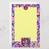 PAPETERIE MASQUERADE VÉNÉTIENNE, MONOGRAMME GÉM CONFETTI (Devant / Derrière)