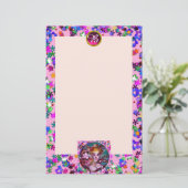 PAPETERIE MASQUERADE VÉNÉTIENNE, MONOGRAMME ROSE CONFETTI (Debout devant)