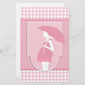 Papeterie maternité rose (Devant / Derrière)