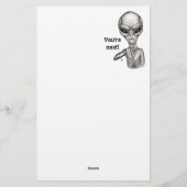 Papeterie Mauvais Alien, Tu es le prochain !  (Dos)