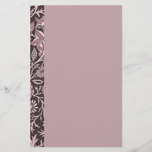 Papeterie Mauve floral et chocolat (Devant)