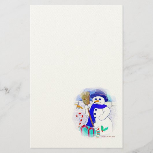 Papeterie Meadow Snowman (Devant)
