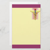 Papeterie Médicale avec Cadduceus (Devant / Derrière)