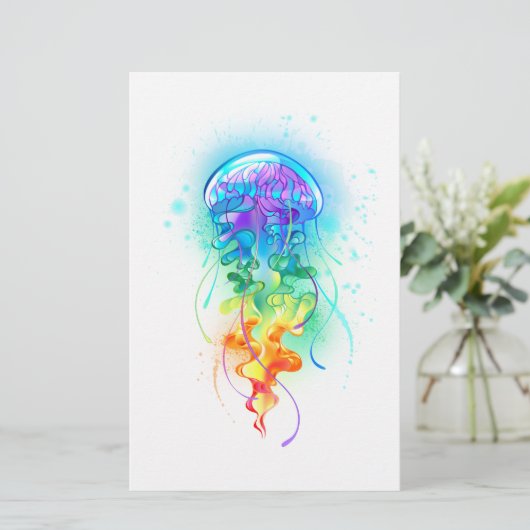 Papeterie Méduse arc-en-ciel (Debout devant)