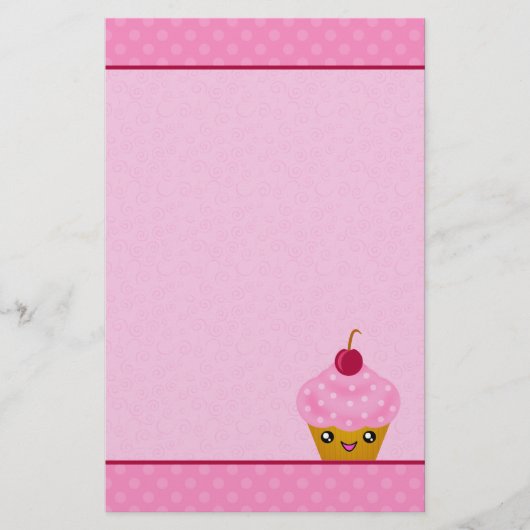 Papeterie méga de petit gâteau de cerise de Kawaii (Devant)