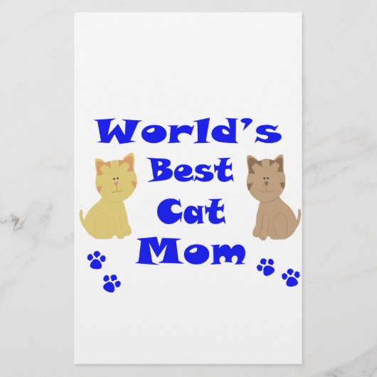 Papeterie Meilleure maman de chat du monde (Devant)