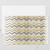 Papeterie Melon Brandy Scribble ZigZag Motif (Devant / Derrière)