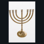 Papeterie menorah or<br><div class="desc">Menora,  channukah,  or métallique,  hannukah,  hébreu,  fêtes,  juif,  juif,  judaïsme,  menorah,  chanouka,  hannuka,  channuka,  christmukah,  christmukah,  judaïa rabbin</div>