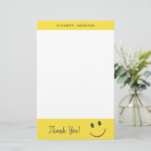 Papeterie Merci de sourire joyeux Nom d'ajout (Debout devant)