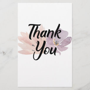 Papeterie Merci Favor Floral