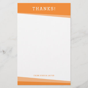 Papeterie MERCI MERCI NOTE simple moderne orange