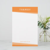 Papeterie MERCI MERCI NOTE simple moderne orange (Debout devant)