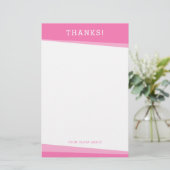 Papeterie MERCI MERCI NOTER simples angles modernes rose (Debout devant)