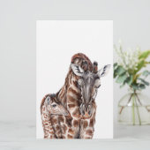 Papeterie Mère Giraffe avec Bébé Giraffe (Debout devant)