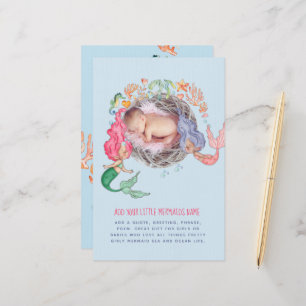 Papeterie Mermaids BUDGET PHOTO Invitation Faire-part