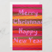 Papeterie Merry Christmas Happy (Devant / Derrière)