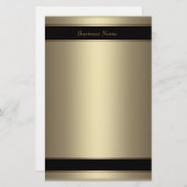 Papeterie Métal Beige Bronze Noir (Devant / Derrière)