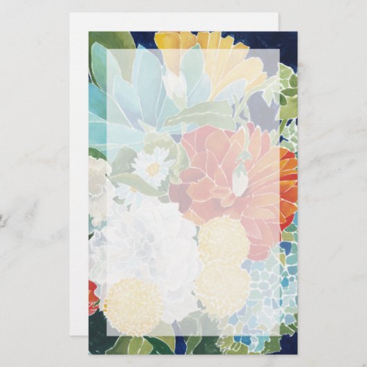 Papeterie Midnight Florals III (Devant / Derrière)