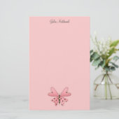 Papeterie Mignon comme insecte · Papillon rose et Brown (Debout devant)