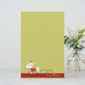 Papeterie mignonne de Noël : Lumières de chèvre et (Debout devant)