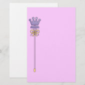 Papeterie mignonne de princesse (Devant / Derrière)
