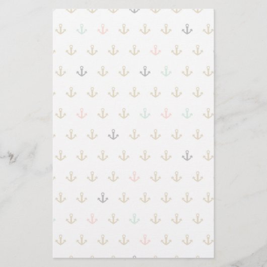 Papeterie Mini Motif Ancre (Devant)