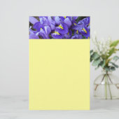 Papeterie Miniature Bleu Irises Printemps Floral (Debout devant)