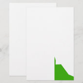 Papeterie Minimalisme Vert Blanc (Devant / Derrière)
