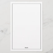 Papeterie Minimalist Three Letter Monogram (Dos)