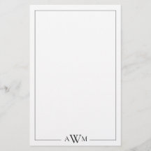 Minimalist Three Letter Monogram
