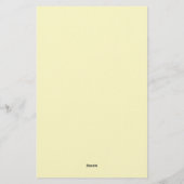 Papeterie Minimaliste Classique Professionnel Crème Uni (Dos)