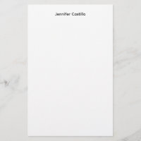 Minimaliste Moderne Blanc Noir Uni