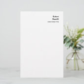 Papeterie Minimaliste Moderne Blanc Uni (Debout devant)