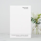 Papeterie Minimaliste Moderne Blanche Simple (Debout devant)
