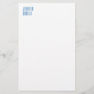 Papeterie Minimaliste moderne bleu blanc professionnel