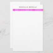 Papeterie Minimaliste Moderne Féminin Professionnel (Devant / Derrière)