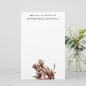 Papeterie Minimaliste Moderne Fleur Féminine Professionnelle (Debout devant)