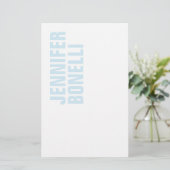 Papeterie Minimaliste moderne professionnel bleu blanc gras (Debout devant)