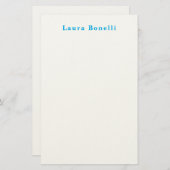 Papeterie Minimaliste Moderne Professionnel Nom Titre Simple (Devant / Derrière)