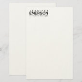 Papeterie Minimaliste moderne professionnel plain (Devant / Derrière)