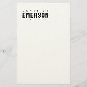 Papeterie Minimaliste moderne professionnel plain